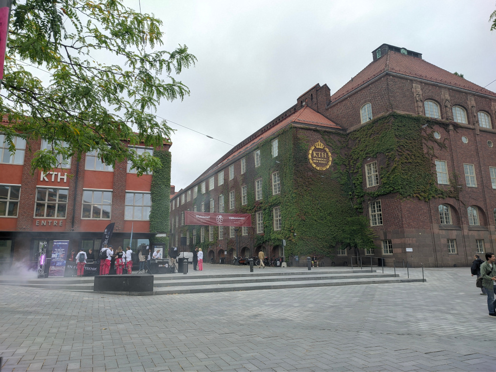 My first time at KTH, on a usual cloudy summer day in Stockholm