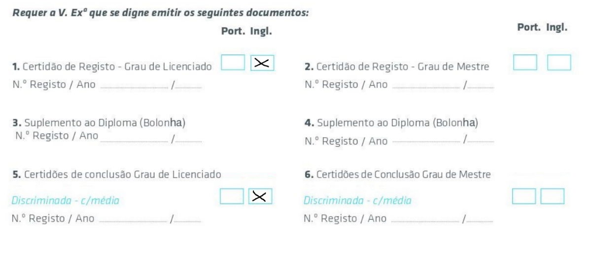 R03 form filled out to get the required documents